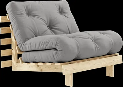 Karup Design Roots Sovesofa M. Madras 90x200 746 Grey/Fyrretræ